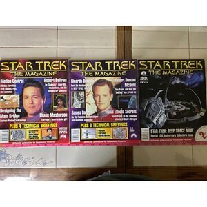 Lot of 3 Star Trek The Magazine 2000, 2000, 2003 Collector